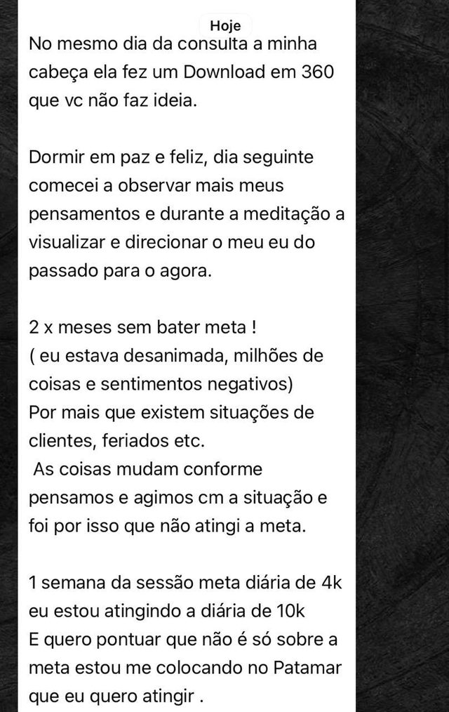 Conversa de aluna que passou da diária de R$4 mil para R$10 mil